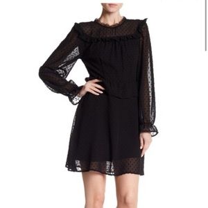 NWT Romeo & Juliet Long Sleeve Mini Black Dress Party Evening Dress